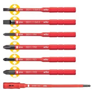 WIHA SlimVario ElectricTorqueVario-S slimBitsset+ adapter 2879 B7 SL/PH/PZ, 7-delig