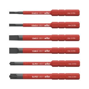 WIHA Slimvario Electric slimBitset Sleufkop, Xeno SL/PZ, 6-deli