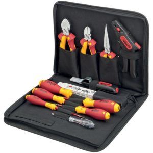 WIHA Gereedschapsset Electric in Etui 9300-025, 12 delig.