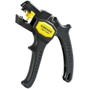 Automatische striptang met instelbare lengteaanslag en draadknipper, Super 4 Plus, draadstripper, automatisch, Jokari, Installatiegereedschap, tools
