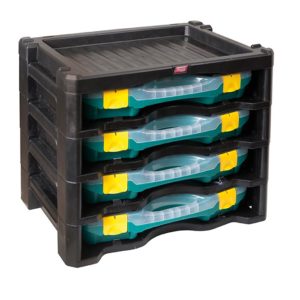 4 opbergboxen assortimentskoffer in een box multibox