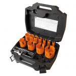 Mandrex Elektricien set TCT MHSE1001D 22mm tot 83mm zeskant 11 plus verzinkring, 14-delig, installatiegereedschap, installatie, elektricien, complete set, de allerbeste, elektrisch, stroom, boren