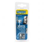Rapid Waterdichte Blindkliknagels Ø 4.8x14m + boor in blister (50 stuks)