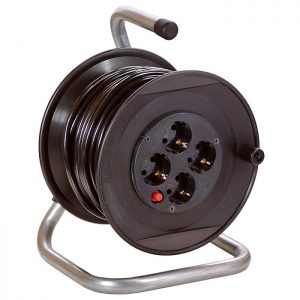 Schwabe Kabelhaspel Vinyl H05VV-F 3x1,5 4 contactdozen IP20 25m