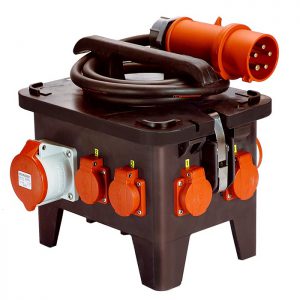 Schwabe CEE Stroomverdeler M3, 32A IP44 2m H07RN-F5G6