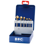 BC Verzinkborenset KS 6 TiN HSS-TiN DIN335C 6,3-8,3-10,4-12,4-16,5-20,5mm, 6-delig