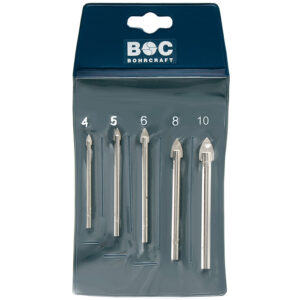 BC Glasborenset TCT GL5 4/5/6/8/10mm 5-dlg