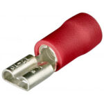 KNIPEX Steekhuls plat rood  0,5-1,0 mm, 100 st.