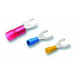 Cimco Geïsoleerde Kabelschoen, Vorktong Cu, 4 - 6mm² M6, geel