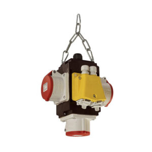 Schwabe MIXO Hangverdeler IV DAT+ 2x RJ45 Cat6, 3x CEE 400V/16A 5-polig