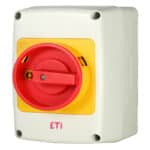 ETI Werkschakelaar 25A 2p rood hangslotv 47731763838900000000