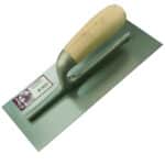 Melkmeisje Plakspaan RVS, blank houten gr 280x120