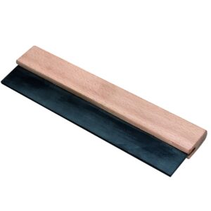 Melkmeisje Tegelwasser rubber,  houten greep 300 mm