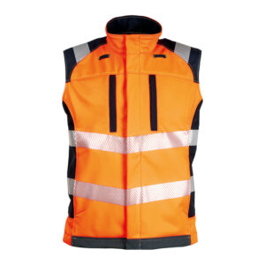 Vlamvertragende softshell bodywarmer
