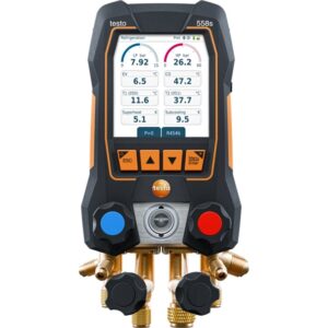 Testo 558S - Digitale manifold met 4-weg-ventielblok en intuïtief touchscreen