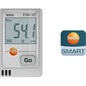 Testo 174 H BT - Mini-datalogger voor temperatuur en vochtigheid met Bluetooth® en app-koppeling - Food